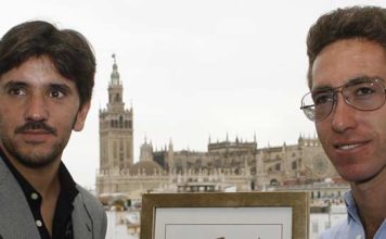 Diego Ventura y Leonardo Hernández, hoy en Sevilla. (FOTO: Arjona / Toromedia)