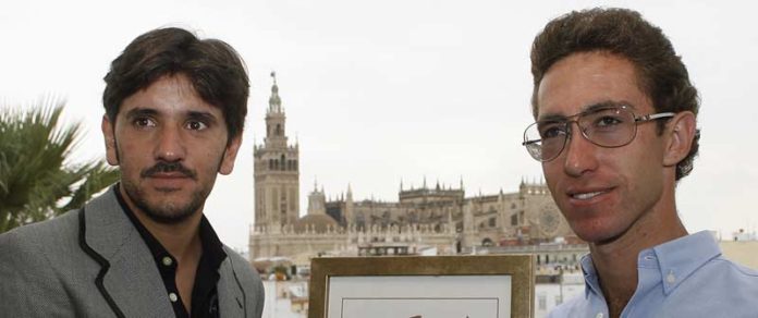 Diego Ventura y Leonardo Hernández, hoy en Sevilla. (FOTO: Arjona / Toromedia)