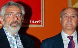 Los empresarios de la Maestranza, Eduardo Canorea y Ramón Valencia. (FOTO: Matito)