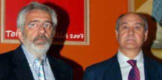 Los empresarios de la Maestranza, Eduardo Canorea y Ramón Valencia. (FOTO: Matito)
