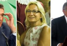 Carmen Tovar, delegada de la Junta: ni está, ni se le espera El consejero Luis Pizarro, la delegada Carmen Tovar y el director general Manuel Brenes.