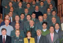 La delegada de la Junta, Carmen Tovar, posa en la inauguración del curso de formación de delegados gubernativos.