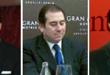 Los apoderados sevillanos se mueven Los apoderados sevillanos Manuel Vázquez Gago, José Luis Cazalla y José Antonio Campuzamo.