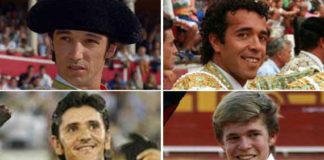 Luis Vilches, Víctor Puerto, Diego Ventura y Borja Jiménez, en Dax.