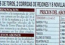 Los abonados denuncian incumplimiento de horario de la empresa de la Maestranza El polémico horario de renovación de abonos 2011. (FOTO: Javier Martínez)