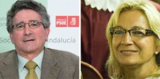 El consejero de Gobernación y Justicia, Luis Pizarro, y la delegada de la Junta en Sevilla, Carmen Tovar.