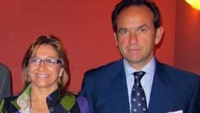 La delegada Carmen Tovar y 'su' nuevo presidente, Fernández-Figueroa.