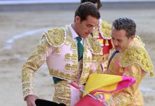 Pepe Moral confirmando su alternativa hoy en Madrid. (FOTO: las-ventas.com)