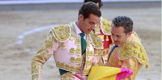 Pepe Moral confirmando su alternativa hoy en Madrid. (FOTO: las-ventas.com)