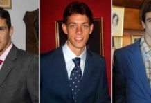 Agustín de Espartinas, Nazaré y Delgado, el 15 de agosto en Sevilla Los sevillanos Agustín de Espartinas, Antonio Nazaré y Miguel Ángel Delgado, el 15 de agosto en la Maestranza.
