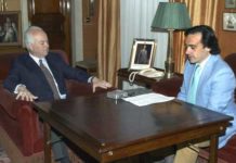 Alfonso Guajardo en una entrevista concedida a Francisco Mateos, director de SEVILLA TAURINA. (FOTO: Matito)