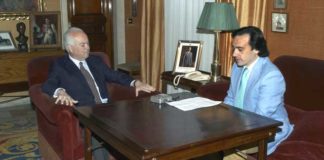 Alfonso Guajardo en una entrevista concedida a Francisco Mateos, director de SEVILLA TAURINA. (FOTO: Matito)