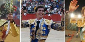 Los sevillanos Oliva Soto, César Girón y Manuel Escribano.