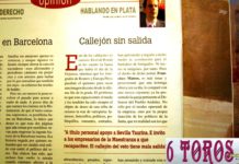 El periodista sevillano Álvaro Acevedo rechaza el veto a SEVILLA TAURINA en la revista ‘6Toros6’ Extracto de la opinión de Acevedo publicada en '6Toros6' esta semana.