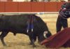 Morante, en un natural al sobrero de Juan Pedro hoy en Barcelona. (FOTO: Prime Time Comunicacion/mundotoro.com)