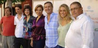 Parte del equipo de rodaje de la película.