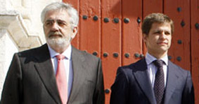 Eduardo Canorea y El Juli, mirando en sentidos opuestos. (FOTO: Arjona/Toromedia)