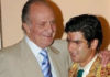 Morante, junto al Rey tras una Corrida de Beneficencia.