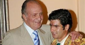 Morante, junto al Rey tras una Corrida de Beneficencia.