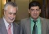 José Antonio Griñán (PSOE) y Diego Valderas (IU-Los Verdes) serán presidente y vicepresidente de la Junta de Andalucía.