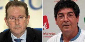 Los dos nuevos consejeros de la Junta de Andalucía, Emilio de Llera y Diego Valderas.