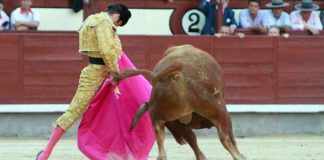Morante en un lance esta tarde en Madrid. (FOTO: las-ventas.com)