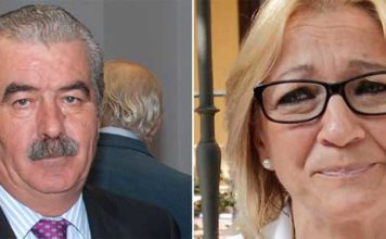 El director general de Espectáculos, Luis Partida, y la delegada de la Junta en Sevilla, Carmen Tovar.