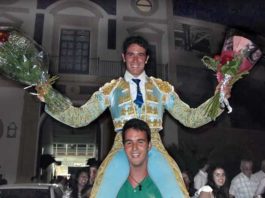 El novillero utrerano Daniel Araujo.
