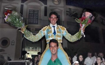 El novillero utrerano Daniel Araujo.