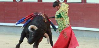 Muletazo de Morante esta tarde en Las Ventas. (FOTO: las-ventas.com)