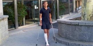 Juan Ortega, a la salida del hospital madrileño.
