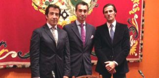 Los diestros Juan Mora y David Mora, en los extremos, han participado en la última jornada del Seminario.
