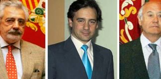 Eduardo Canorea, Francisco Mateos y Ramón Valencia.