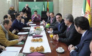 El delegado de la Junta en Sevilla, Javier Fernández, presenta el resumen estadístico de la temporada 2012 en la provincia sevilllana.