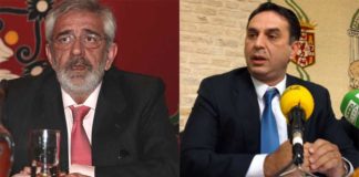 Eduardo Canorea y el delegado Javier Fernández.