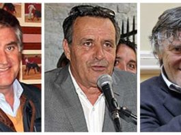 Javier Jiménez, responsable de la plaza de Espartinas y padre de los toreros Javier y Borja Jiménez. Luc Jalabert, empresario de Arles y padre de Juan Bautista. Simón Casas, empresario de Valencia y apoderado de Daniel Luque.