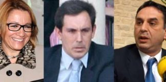 Un trío de difícil estabilidad: la ex delegada de la Junta, Carmen Tovar; el veterinario 'enchufado', Álvaro Pedregosa; y el nuevo delegado de la Junta en Sevilla, Javier Fernández.