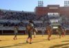 Paseíllo en la plaza de toros de Utrera.