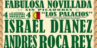 Cartel anunciador de la novillada del domingo en Marbella.