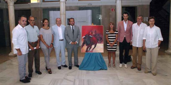 Acto de presentación hoy en Sevilla del cartel anunciador de los festejos taurinos de La Algaba 2013.