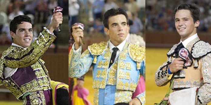 El Manriqueño, Amor Rodríguez y Juan Pablo Llaguno, finalistas para el próximo jueves en la Maestranza.