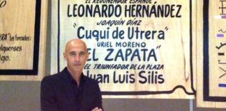 Joaquín Díaz 'Cuqui de Utrera', en Pachuca durante la presentación de su corrida.