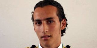 El novillero sevillano Daniel Muñoz.