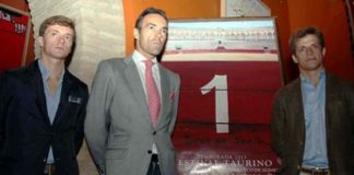Lama de Góngora, El Cid y El Juli, durante la presentación del cartel del festival. (FOTO: Pagés)