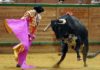 Lama de Góngora abriéndose de capote esta tarde en Arnedo. (FOTO: Poyatos/mundotoro.com)