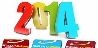 El equipo de nuestros portales SEVILLA TAURINA, BADAJOZ TAURINA y HUELVA TAURINA le desea Feliz Año Nuevo 2014.