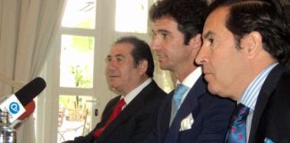 José Luis Cazalla, Luis Vilches y Manuel Vázquez, en la rueda de prensa de hoy. (FOTO: Javier Martínez)
