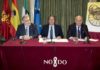 Jesús Contreras, Gregorio Serrano y Ramón Moreno de los Ríos durante la presentación del proyecto.