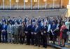 Los toreros y universitarios premiados. (FOTO: SEVILLA TAURINA)