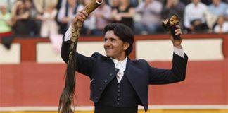 Diego Ventura, esta tarde en Cabra. (FOTO: González Arjona)